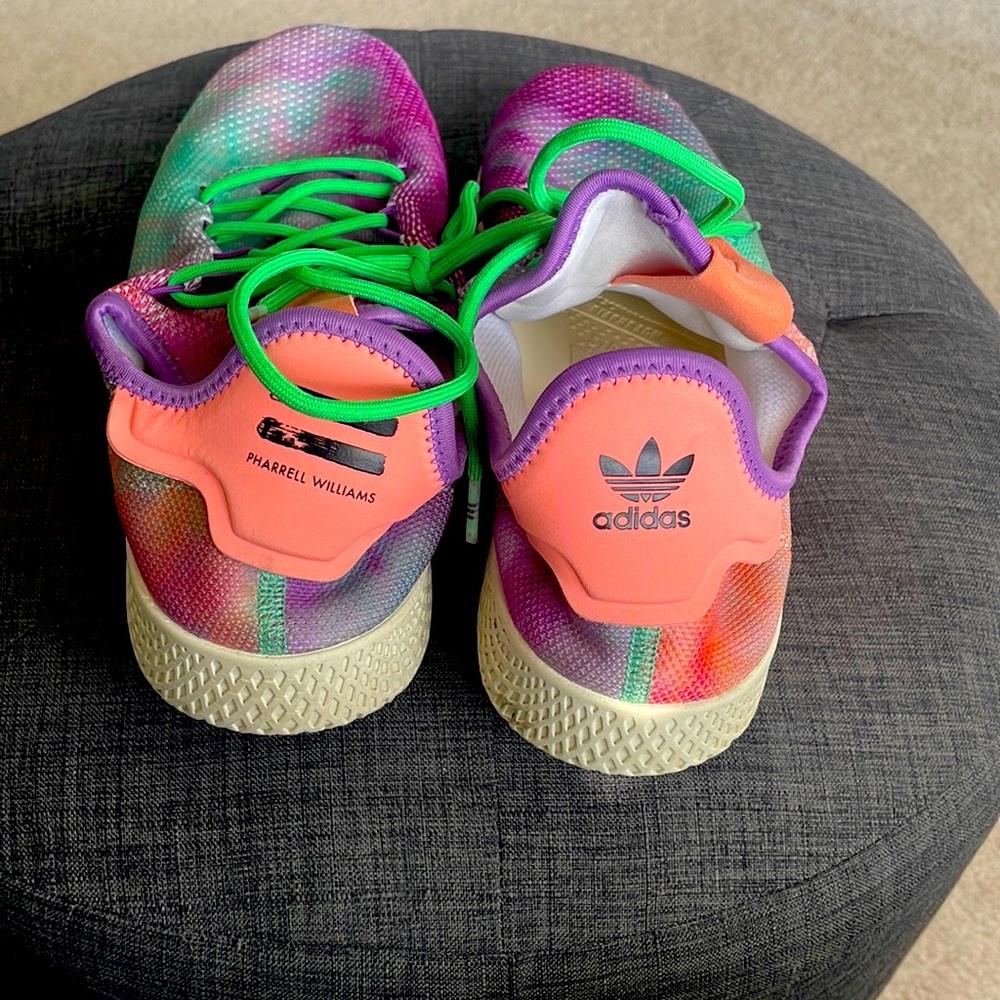 Mens Multicolored Size 13 Adidas/Pharrell Williams HU Originals